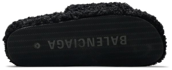 Balenciaga Furry Slides 'Black'
