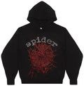Sp5der OG Rhinestone Hoodie 'Black'