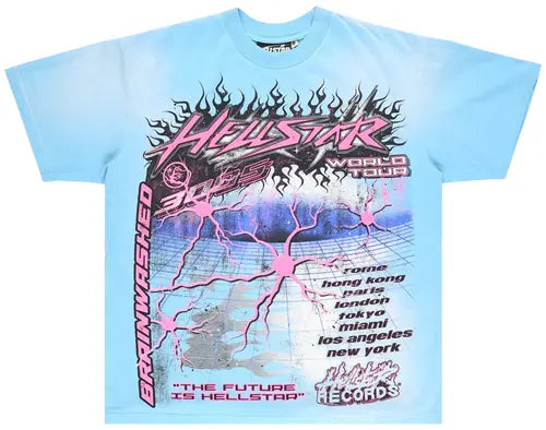 Hellstar Neuron T-Shirt 'Light Blue'