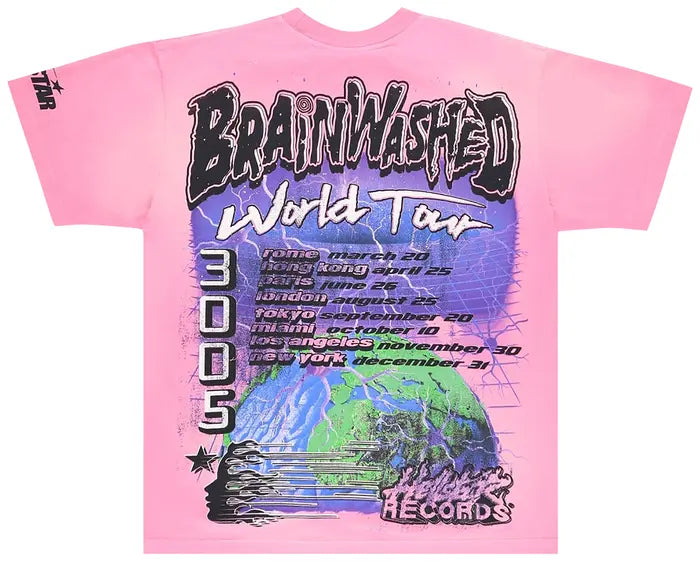 Hellstar Brainwashed T-Shirt 'Pink'