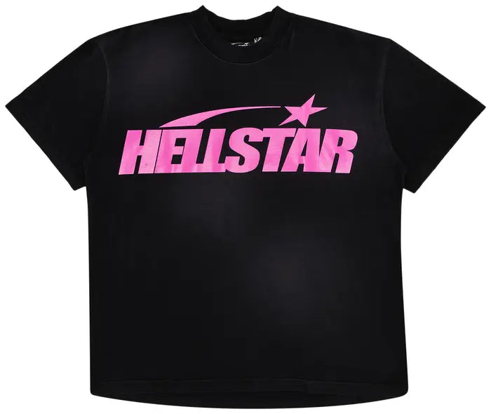 Hellstar Classic T-Shirt (Regular Print) 'Black/Pink'