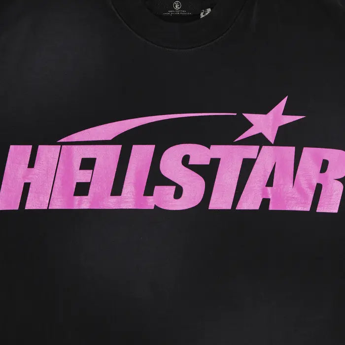 Hellstar Classic T-Shirt (Regular Print) 'Black/Pink'
