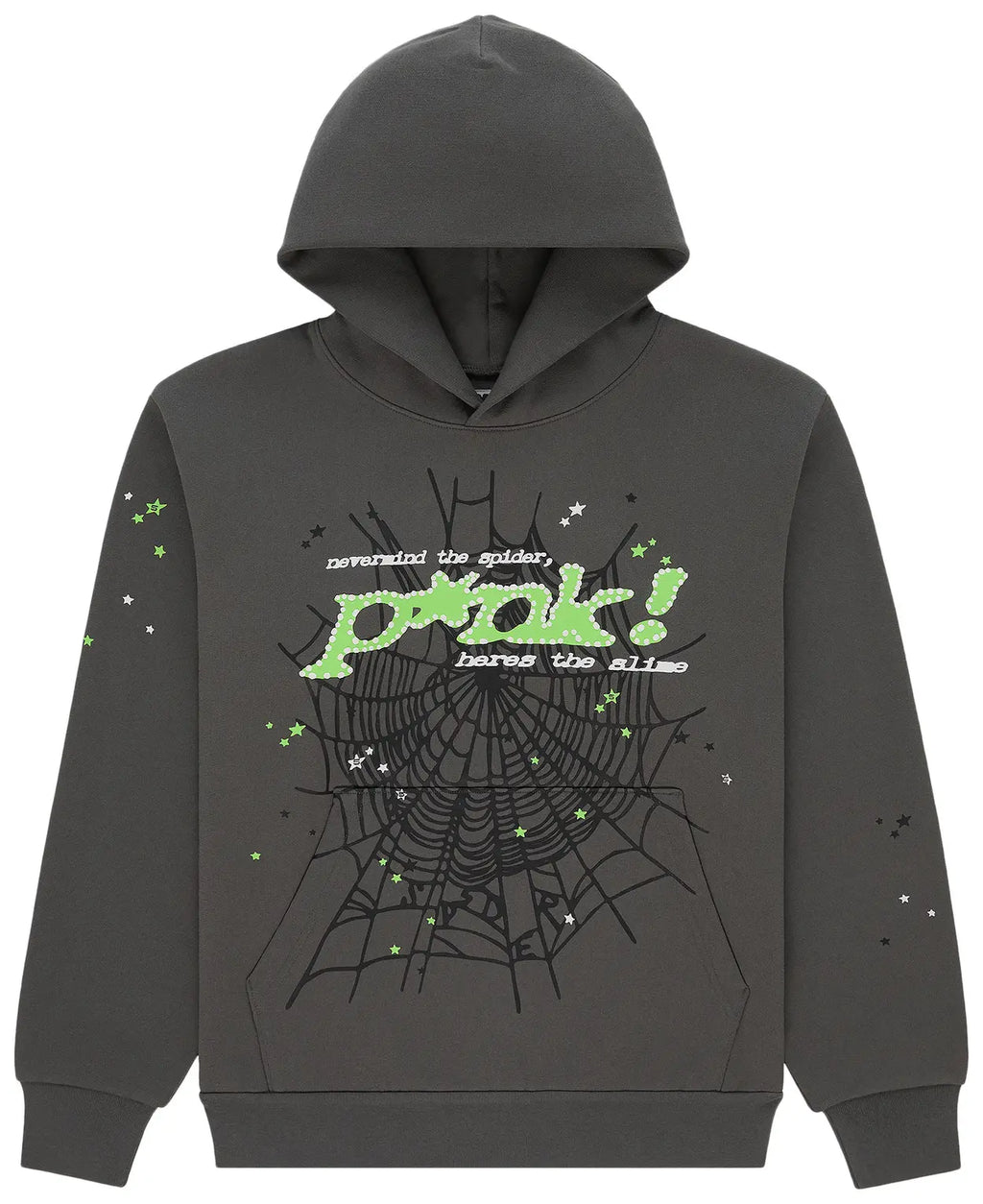 Sp5der Punk Pullover Hoodie 'Slate'