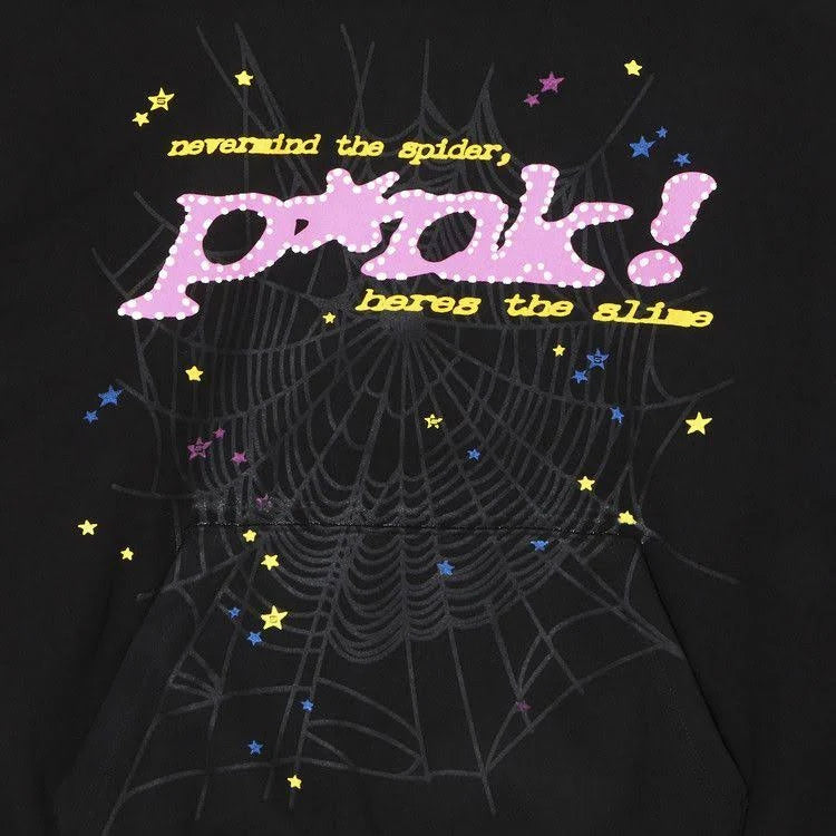 Sp5der Men's P*nk Hoodie