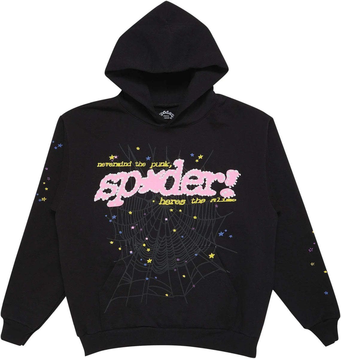 Sp5der P*nk V2 Hoodie 'Black'