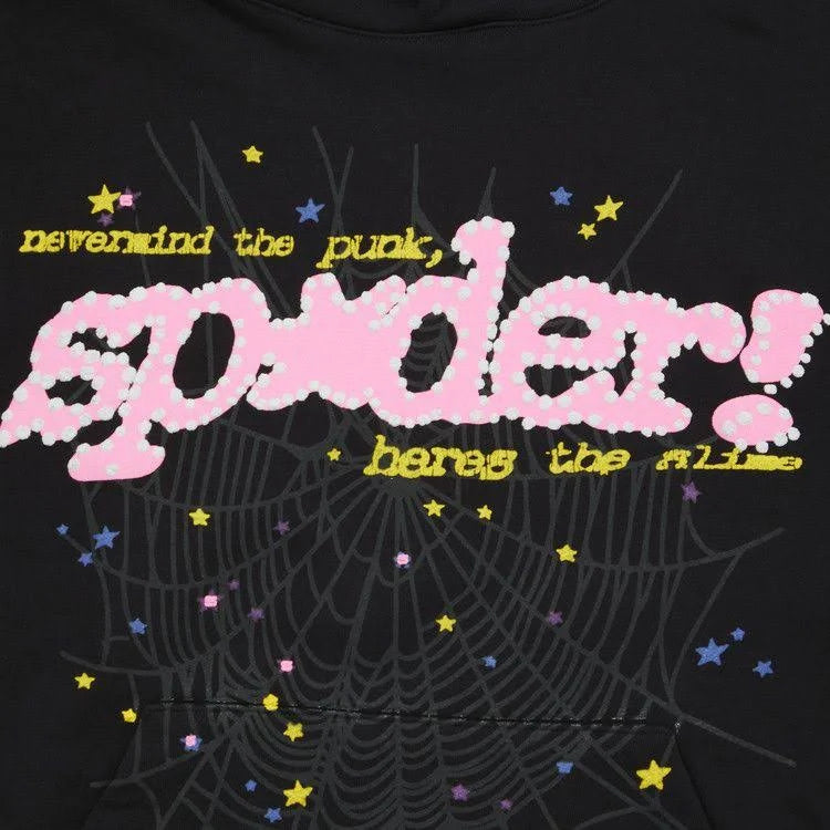 Sp5der P*nk V2 Hoodie 'Black'